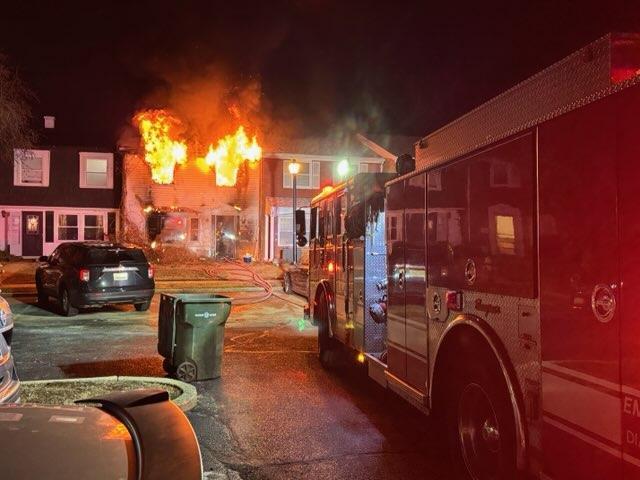 Arrival conditions for firefighters at a fire in Rittenhouse Park.