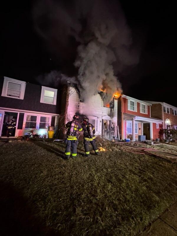 Lt. Carcasio giving orders at an all hands fire in Rittenhouse Park.