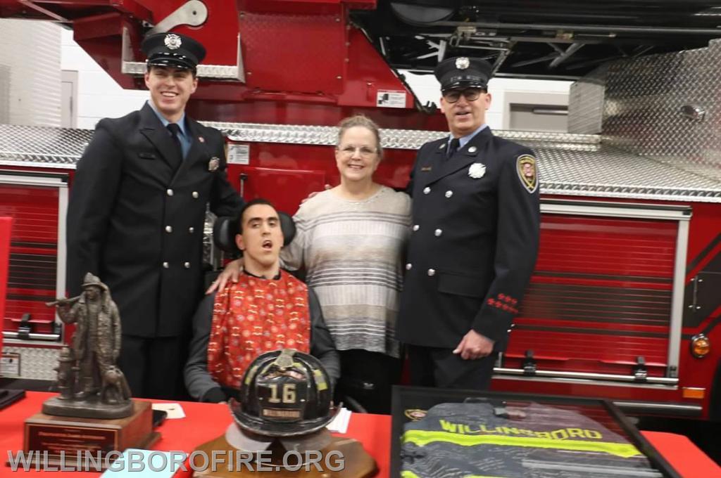 FF James Anderson's Family. (L to R) Erik, Shaun, Lisa, and James Anderson.