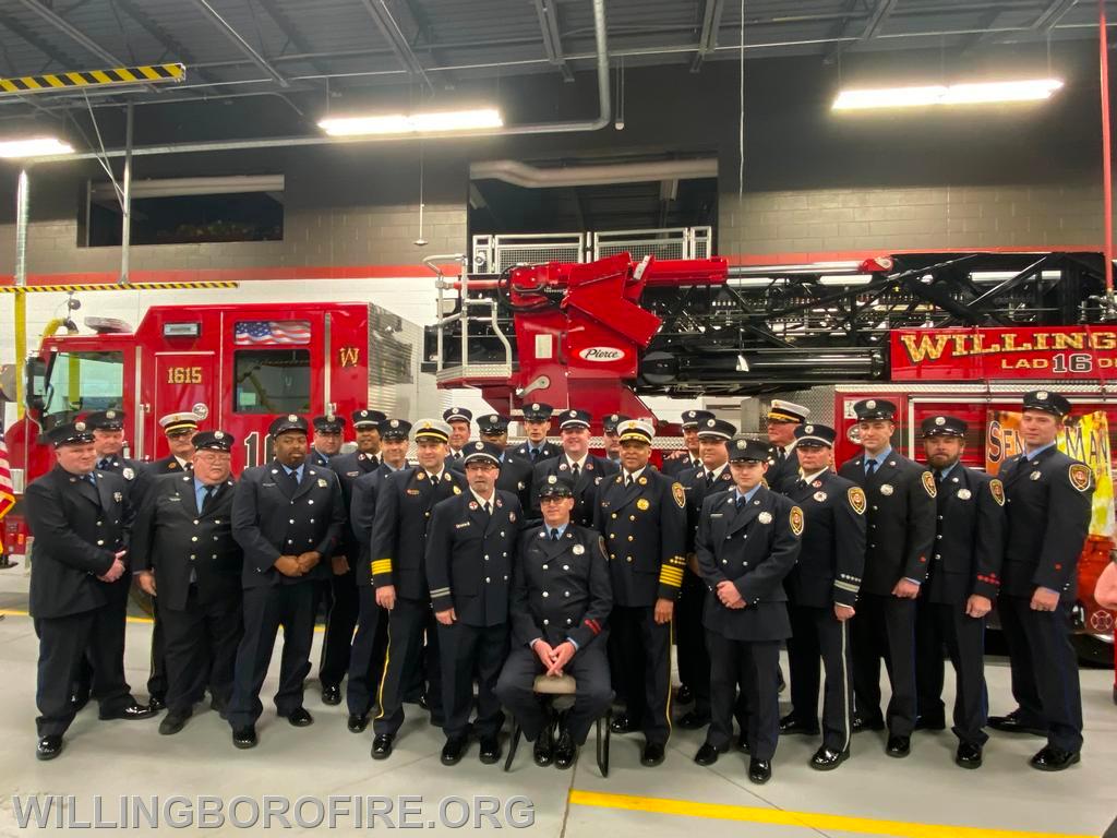 Department photo with  FF James Anderson.