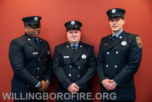 (Firefighters L to R): Eduardo Sierra, Michael Nardi, and Jonathan Levins.